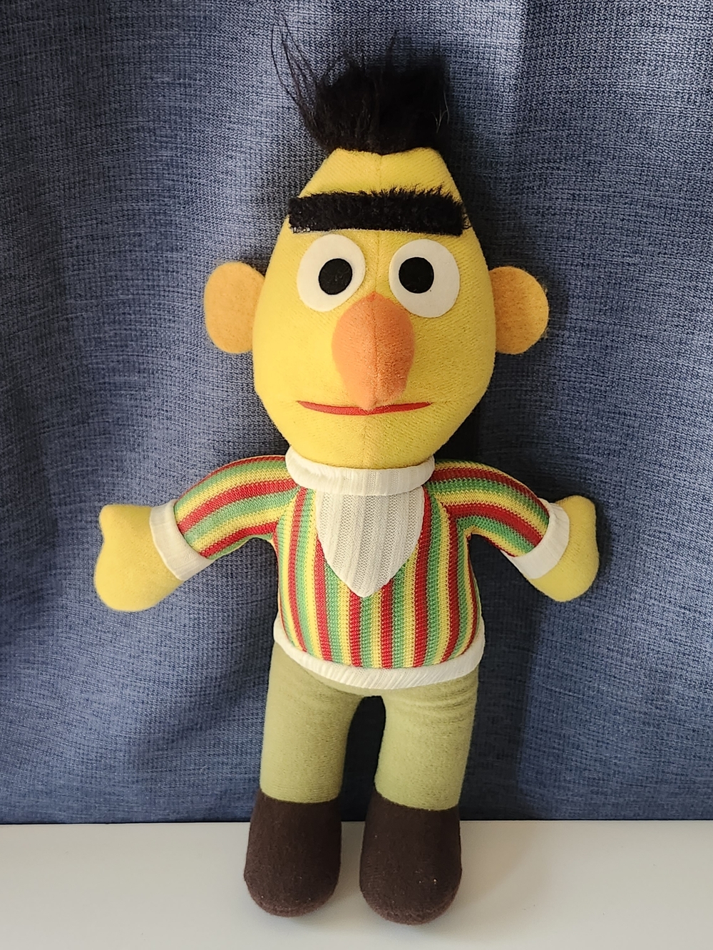 Vintage 1970s Knickerbocker Sesame Street Bert Plush Doll 12" Made in Taiwan
